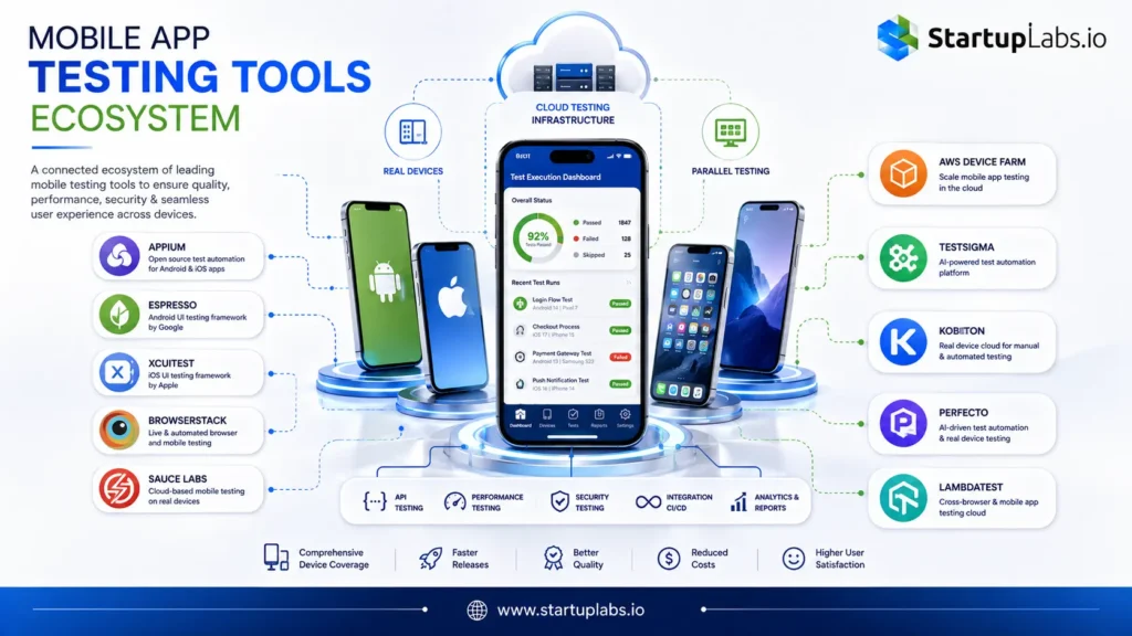 Mobile App Testing Tools ecosystem