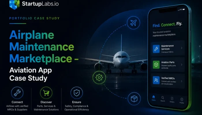 Airplane Maintenance Marketplace – Aviation App Case Study Image