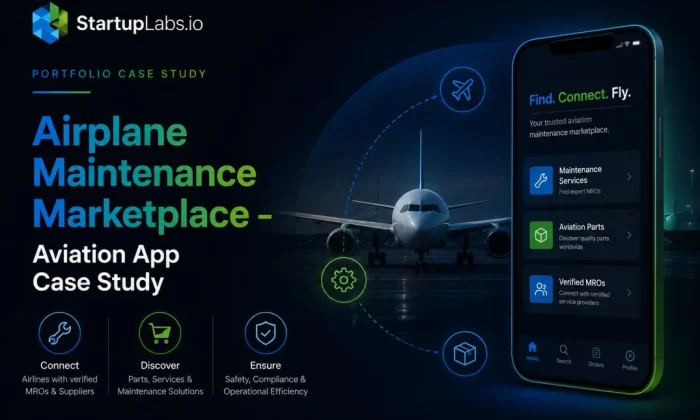 Airplane Maintenance Marketplace – Aviation App Case Study Image Airplane Maintenance Marketplace – Aviation App Case Study Image